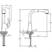 Artema V3 Pull-Out Fonksiyonel Eviye Bataryası - Krom - 3