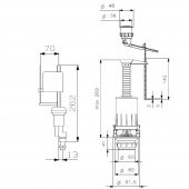 Vitra Rezervuar İç Takım Alttan Giriş 6L (SI-SI) - 3