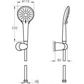 A45736sta-Artema Snow 3F El Duşu Takımı - Krom - 3