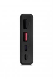 Powerway 10.000 Mah Pd 22.5W Dahili Kablolu Hızlı Şarj Gerçek 10.000 Mah QC10 Siyah Powerbank - 5