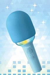 Doppler Rainbow Mavi Karaoke Mikrofonu Ledli Ses Değiştirme Özellikli Işıklı Yeni - 2