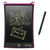 Volkano Doodle Writing Tablet Lcd 8.5 Inç Dijital Kalemli Çizim Yazı Tahtası Grafik Not Yazma Eğitim Tableti Pembe VK-850-PK - 2