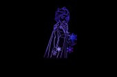 Gece Lambası Disney Frozen Karlar Ülkesi Elsa USBli Dokunmatik 7 Renk Ledli Lisanslı DY-1018-FR - 9
