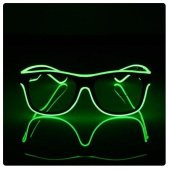 Neon Yeşil Led Parti Gözlüğü Led Işıklı Pilli Yılbaşı Düğün Eğlence UV400 neon parti gözlüğü HJ-LPG-01 - 1