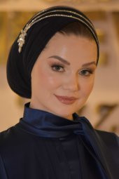 AFRA LACİVERT ABİYE ELBİSE - 1