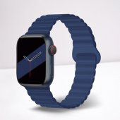 Cosmostech Akıllı Saat Watch için Uyumlu 42MM 44MM 45MM 49MM 1/2/3/4/5/6/se/7/8/ultra Magnetli Kordon ve Kayışı Koyu Lacivert - 1