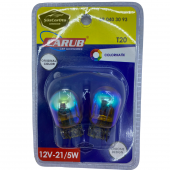 Carub Diadem Ampul Krom Amber Park Sinyal Ampulü Gündüz Farı T20 WY21/5W 12V Turuncu Işık Colormatik 2li Takım - 5