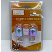 Diadem Ampul Krom Amber Park Sinyal Ampulü Gündüz Farı T20 WY21/5W 12V Turuncu Işık Colormatik 2li Takım - 6