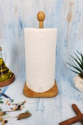 Ahşap Bambu Kağıt Havluluk Ahşap Peçetelik Mutfak Düzenleyici thumbnail 1