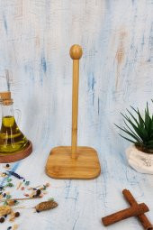 Ahşap Bambu Kağıt Havluluk Ahşap Peçetelik Mutfak Düzenleyici thumbnail 3