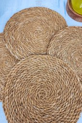 Hasır Nihale Ahşap Tencere Tava Çaydanlık Atlığı Nihale Seti 4 lü Set thumbnail 4