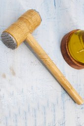 Et Döveceği Dövücü İki Yönlü Et Yumuşatıcı Çekiç Ahşap Saplı Tokmak thumbnail 3