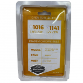 Diadem Ampul Krom Amber Tek Duy Park Ampulü 1141 12V 21W 93 Turuncu Işık P21W Düz Tırnak 2li Takım - 6