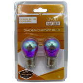 Diadem Ampul Krom Amber Tek Duy Park Ampulü 1141 12V 21W 93 Turuncu Işık P21W Düz Tırnak 2li Takım - 7