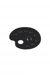 Rich Plastik Oval Boya Paleti Siyah 9 Godeli Siyah - 1