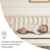 Yatak Bebek Aloevera Fermuarlı  Beyaz 70X140 - 4