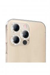 Buff iPhone 14 Pro / 14 Pro Max Diamond Lens Koruyucu Gold - 1