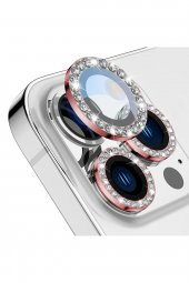 Buff iPhone 14 Pro / 14 Pro Max Diamond Lens Koruyucu Red - 1