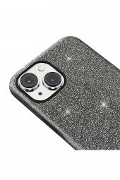 Buff Iphone 14 Diamond Series Kılıf Dark Silver - 3