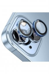Buff iPhone 14 / 14 Plus Camera Metal Lens Protector Navy Blue - 1