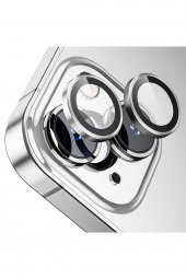 Buff iPhone 14 / 14 Plus Camera Metal Lens Protector Silver - 1