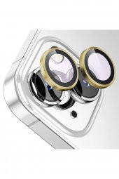 Buff iPhone 14 / 14 Plus Camera Metal Lens Protector Gold - 1