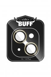 Buff iPhone 14 / 14 Plus Camera Metal Lens Protector Gold - 2