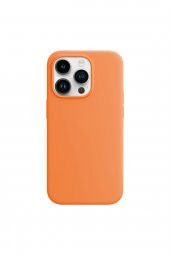Buff Iphone 14 Pro Max Rubber Fit Kılıf Light Orange - 2