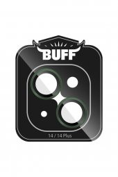 Buff iPhone 14 / 14 Plus Camera Metal Lens Protector Dark Green - 2