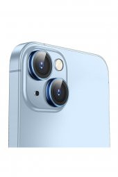 Buff iPhone 14 / 14 Plus Camera Metal Lens Protector Navy Blue - 2