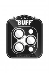 Buff iPhone 14 Pro Max / 14 Pro Kamera Metal Lens Koruyucu Silver - 2