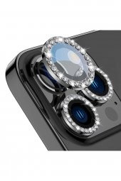 Buff iPhone 14 Pro / 14 Pro Max Diamond Lens Koruyucu Graphite - 1