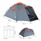 Where Tomorrow Family Otomatik Çadır-GRİ - 3