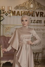 Defne Vizon Abiye Elbise - 4
