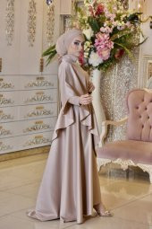 Defne Vizon Abiye Elbise - 5