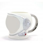 Uzay Temalı Porselen Kupa Bardak Dekoratif Hediyelik - 1