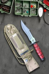 Halmak Outdoor Bıçak Mutfak Bıçak Komando Rambo Kamp Av Bıçak Çakı Kılıflı (30 Cm) - 1