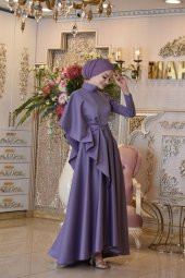 Defne Lila Abiye Elbise - 3