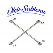 İzeltaş İstavroz Tip 4Lü Bijon Anahtarı 17X19x21x22 Mm - 2