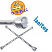 İzeltaş İstavroz Tip 4Lü Bijon Anahtarı 17X19x21x22 Mm - 1