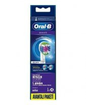 Oral B 3D White Clean Maximiser Diş Fırçası Yedek Başlığı 4lü - 1