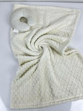 Tomurcuk Bebek Battaniyesi Boyunluklu 90 X 110 Cm Sarı Renk - 3
