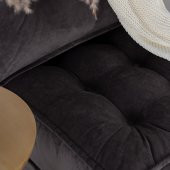 Mocca Tek Kişiliik Katlanır Yatak Uzanma Koltuğu-Antrasit - 4