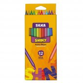 Silka Shiny Tam Boy Kuru Boya Kalemi 12 Renk - 1