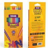 Silka Shiny Tam Boy Kuru Boya Kalemi 12 Renk - 4