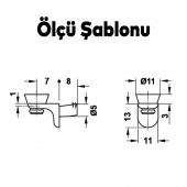 Raf Pimi L Tip Vantuzlu Cam Ahşap Metal Raf Tutucu Çivisi Mobilya Dolap Pimi (50 ADET) thumbnail 4