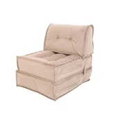 Homedius Mocca Tek Kişilik Katlanır Yatak Uzanma Koltuğu-Bej thumbnail 7
