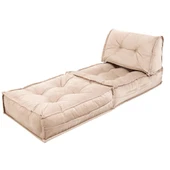 Homedius Mocca Tek Kişilik Katlanır Yatak Uzanma Koltuğu-Bej thumbnail 6