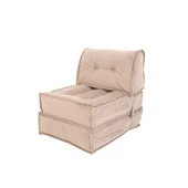 Homedius Mocca Tek Kişilik Katlanır Yatak Uzanma Koltuğu-Bej thumbnail 2