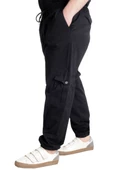 Mode XL Büyük Beden Erkek Keten Kargo Jogger Valencia 21911 Siyah - 3